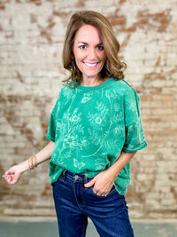 Aledo Printed Terry Top - FINAL SALE