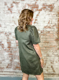 THML Aurelia Suede Dress