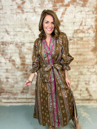 Dellanie Mix Floral Dress