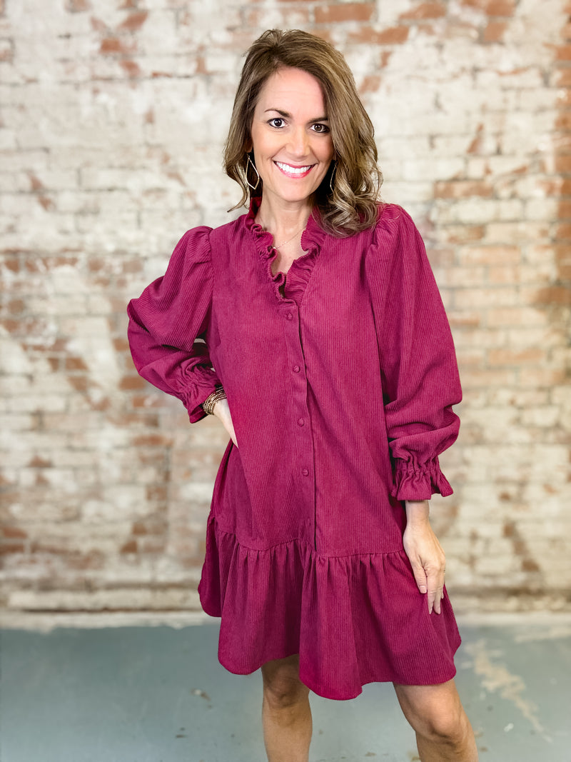 Lenny Corduroy Dress