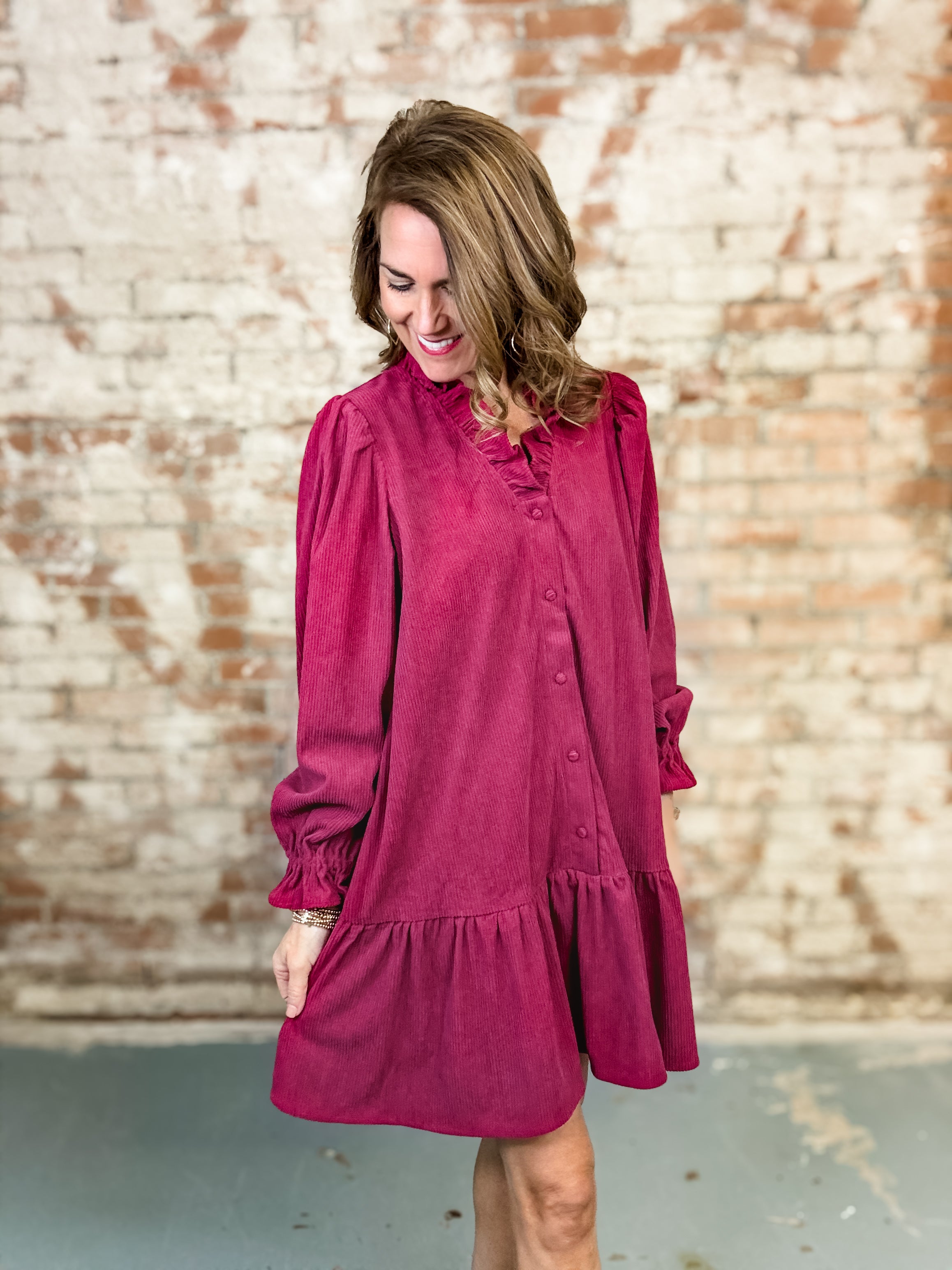 Lenny Corduroy Dress