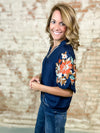 THML Trinity Embroired Sleeve Top