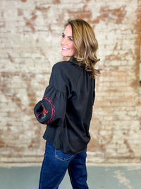 Mindee Embroidery Top