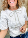 Bristol Rhinestone Bow Top