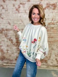 Marcia Floral Pullover Top