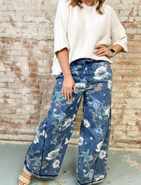 Graham Floral Denim Pants