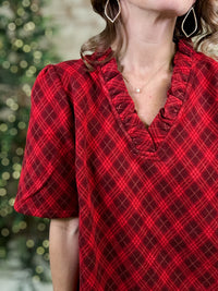 Diamond Flannel Dress