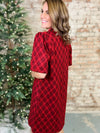 Diamond Flannel Dress