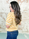 Tamra Stripe Contrast Band Top