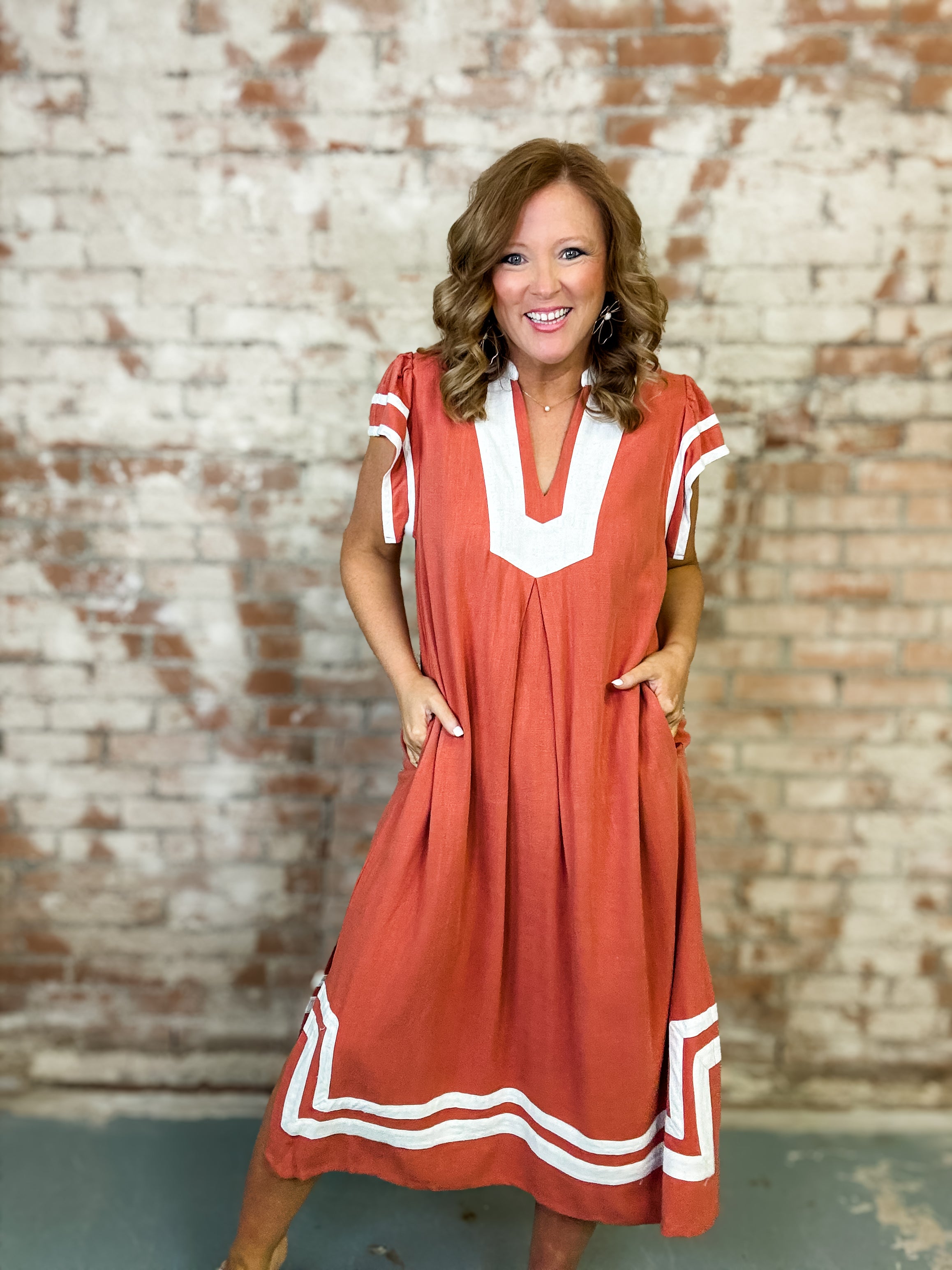 Tai Linen Midi Dress