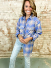 Mandy Plaid Button Down Top