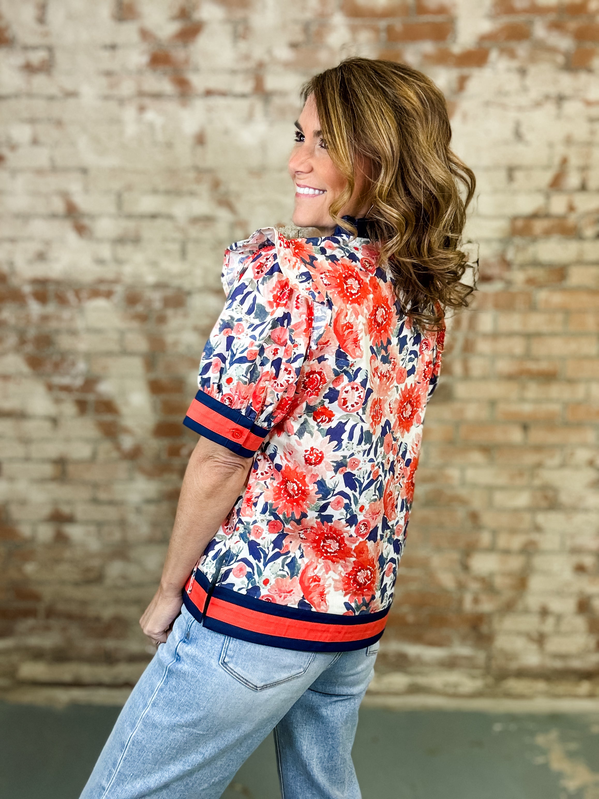 Merritt Floral Print Top