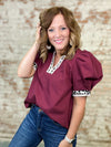 Aster Leopard Trim Top
