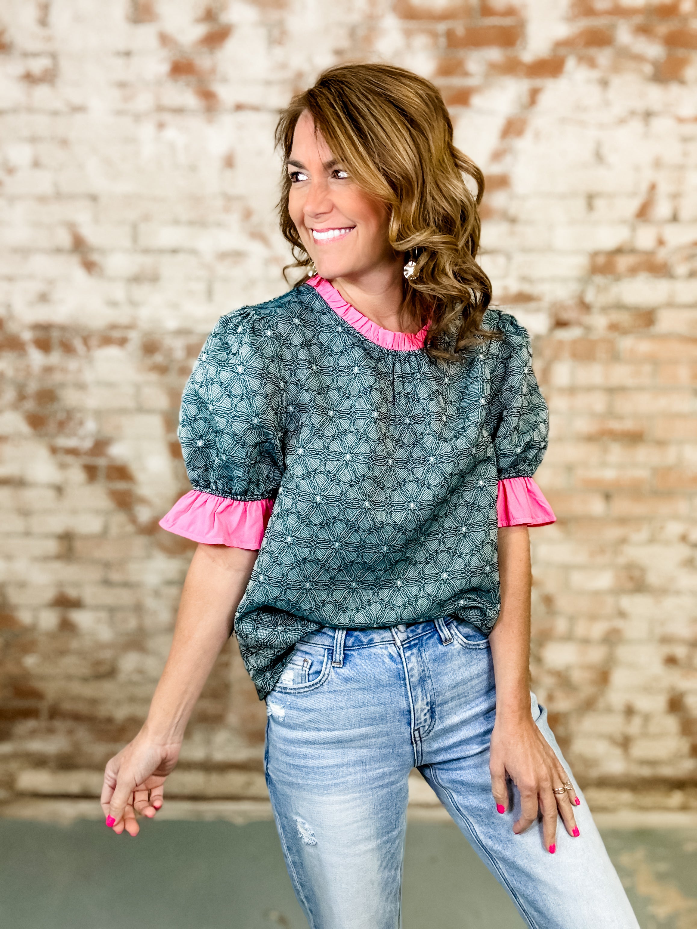 Kehlani Ruffled Floral Top