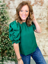 Blaine Ruched Sleeve Top