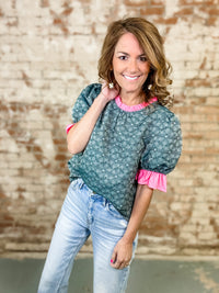 Kehlani Ruffled Floral Top