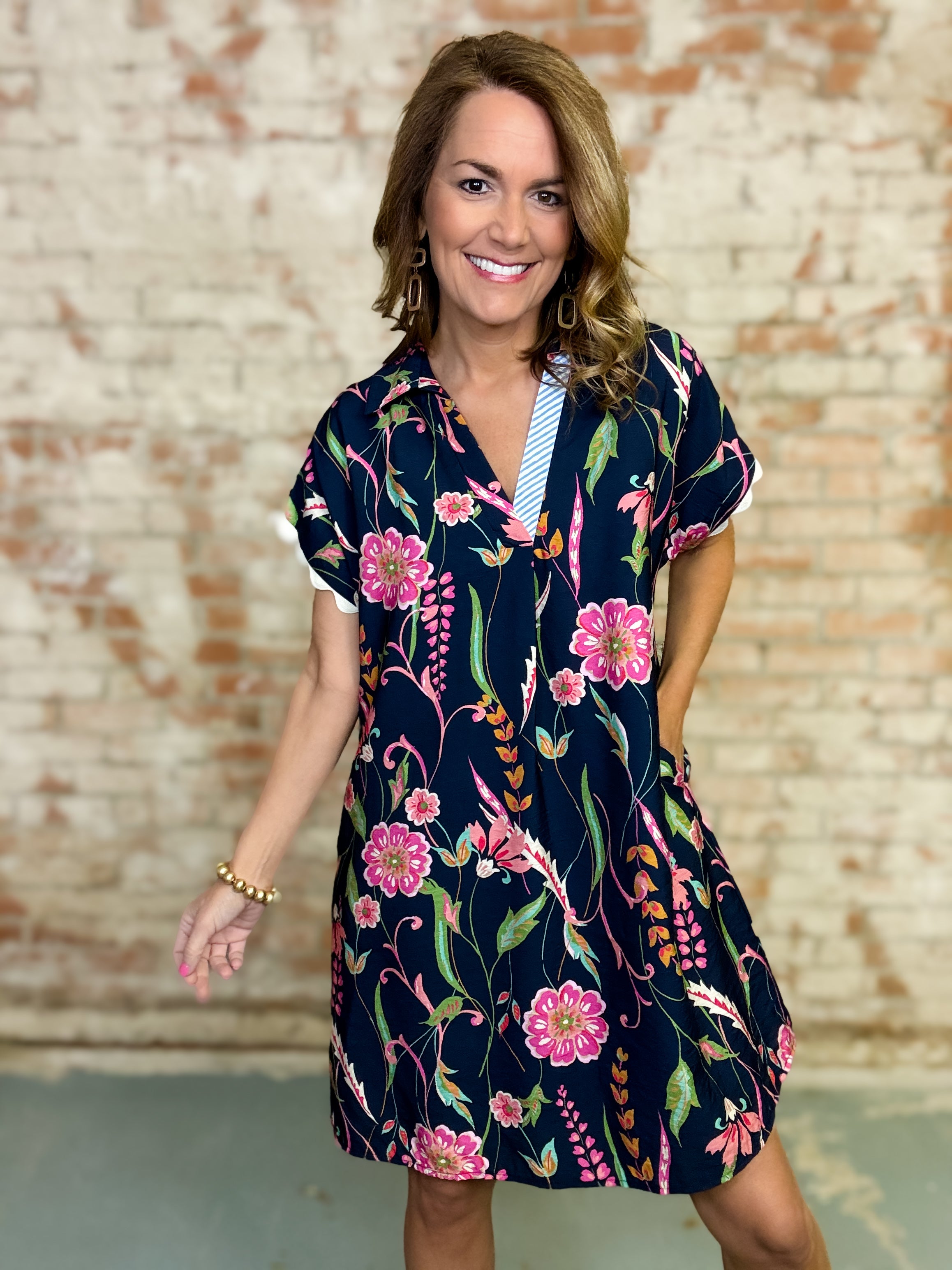 THML Milo Floral Dress