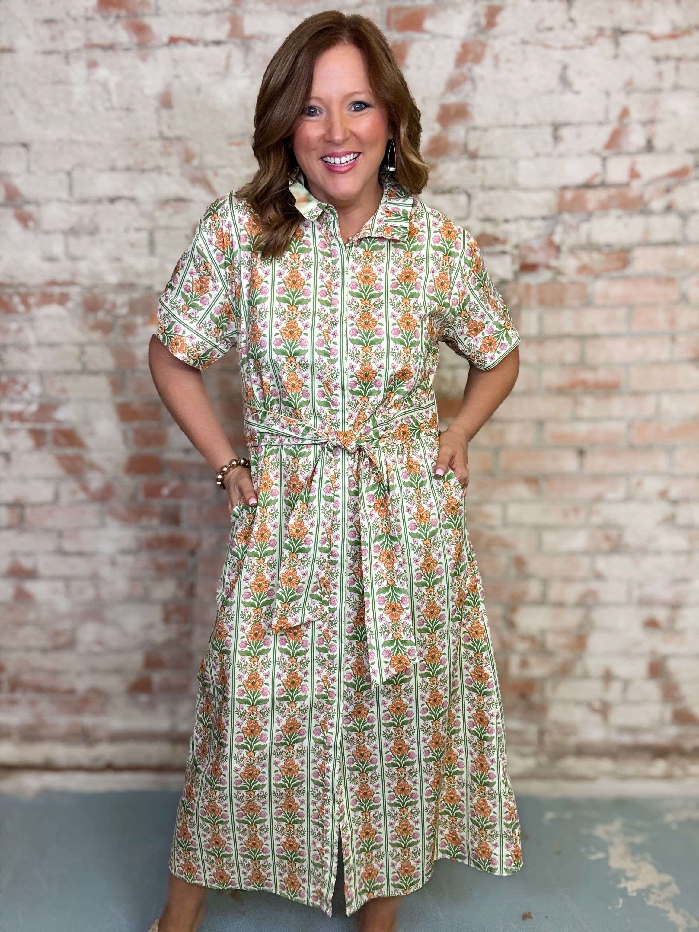 Katherine Floral Midi Dress