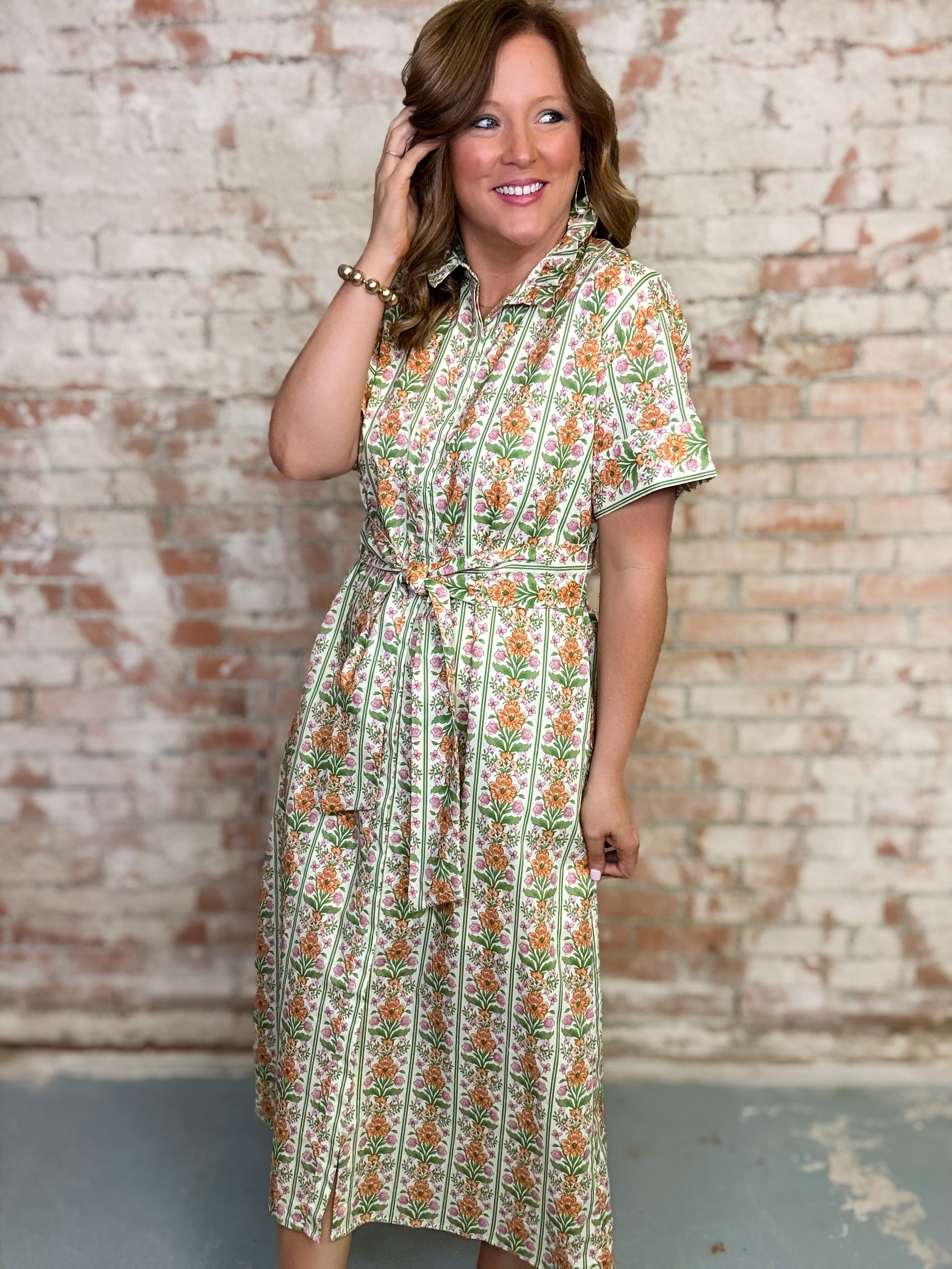 Katherine Floral Midi Dress