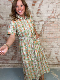 Katherine Floral Midi Dress