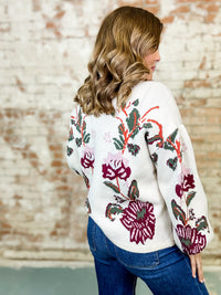 Viola Floral Sweater