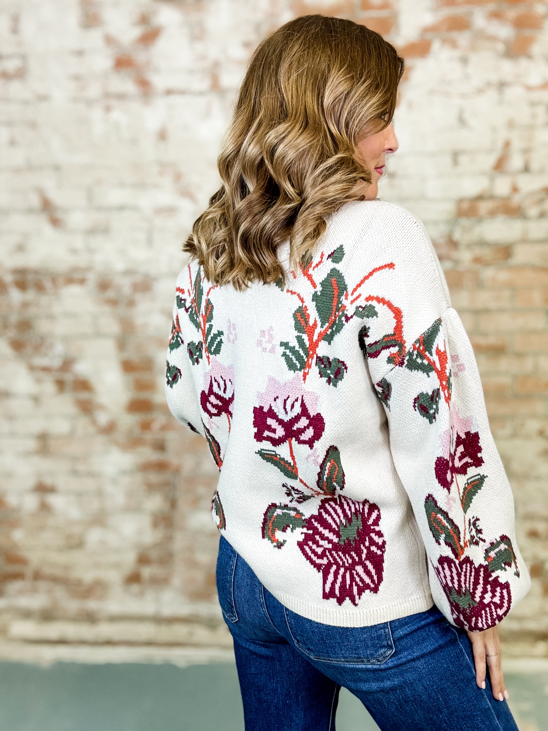 Viola Floral Sweater
