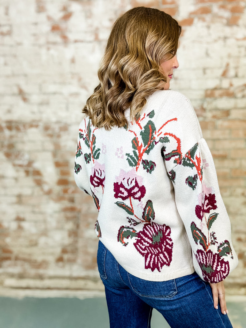 Viola Floral Sweater