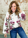 Viola Floral Sweater