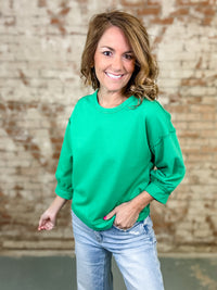 Charlie Raw Edge Washed Top