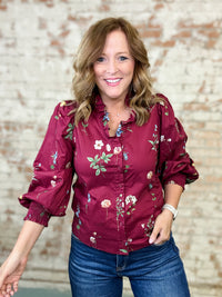 Eirwen Floral Print Top