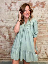 Yasmin Lace Yoke Dress