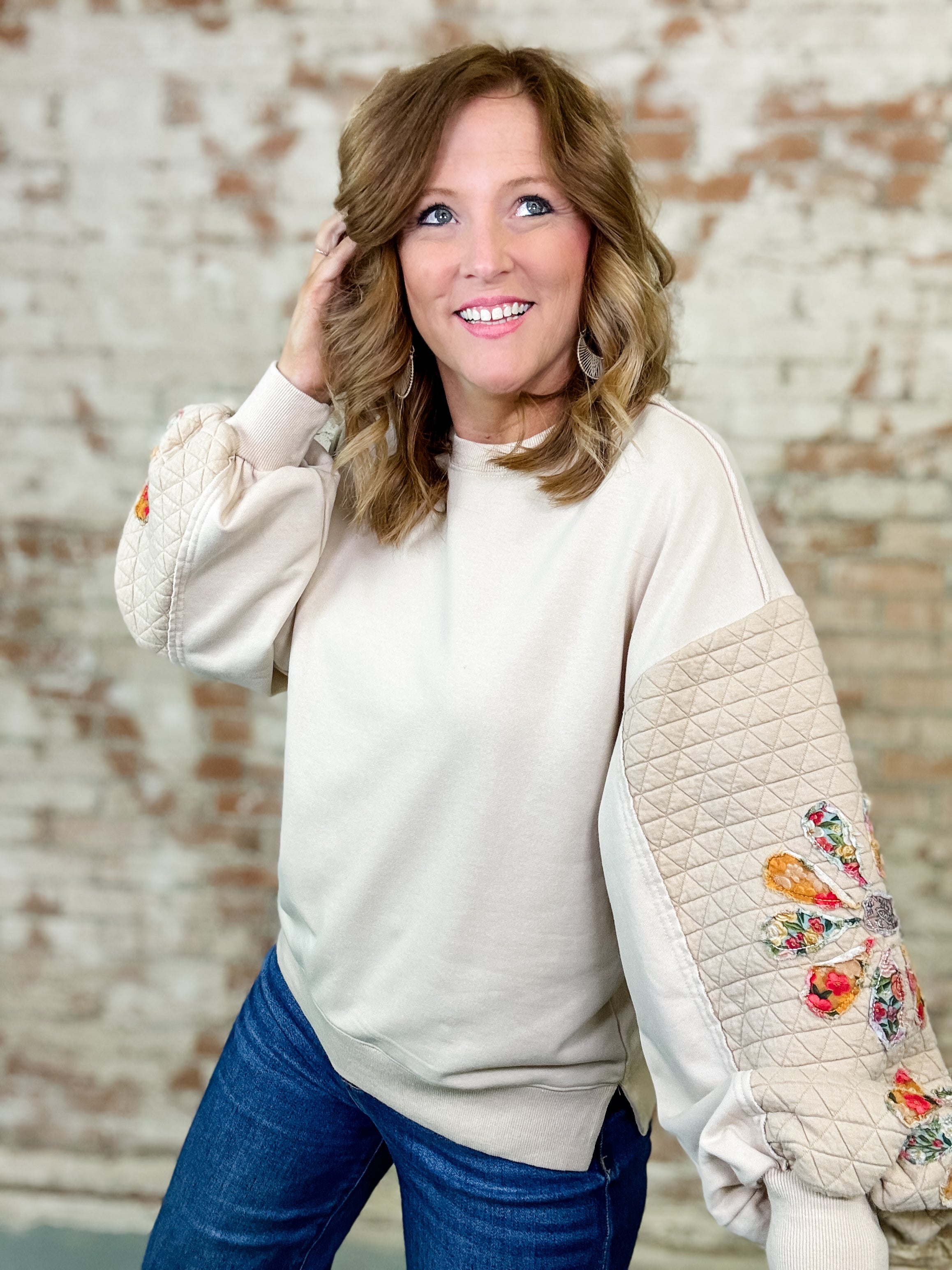 Arnette Quilted Pullover