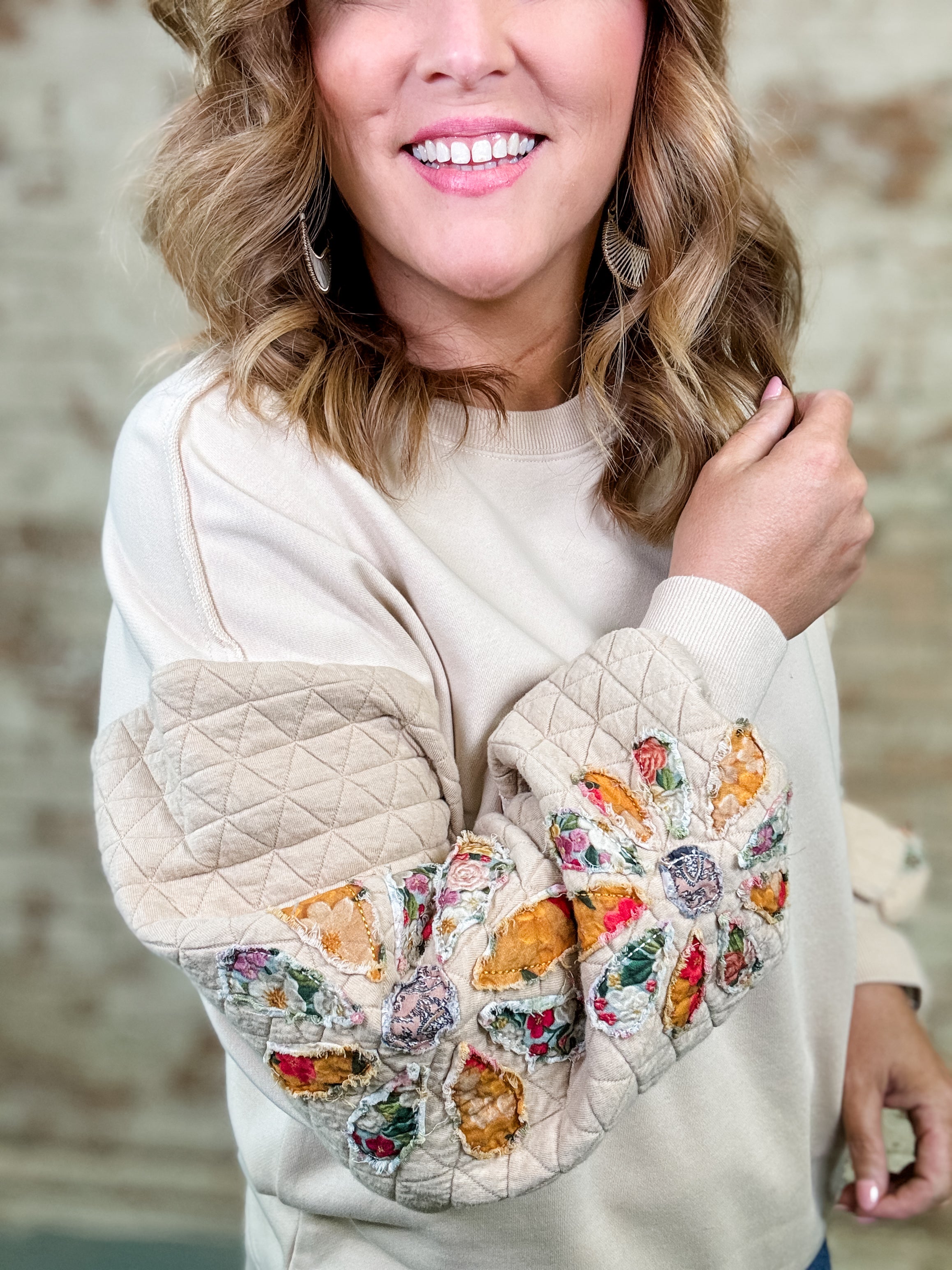 Arnette Quilted Pullover