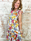 THML Averi Floral Midi Dress