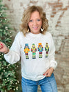 Snowball Sequin Nutcracker Sweater - FINAL SALE