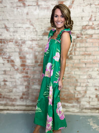 THML Amara Floral Midi Dress