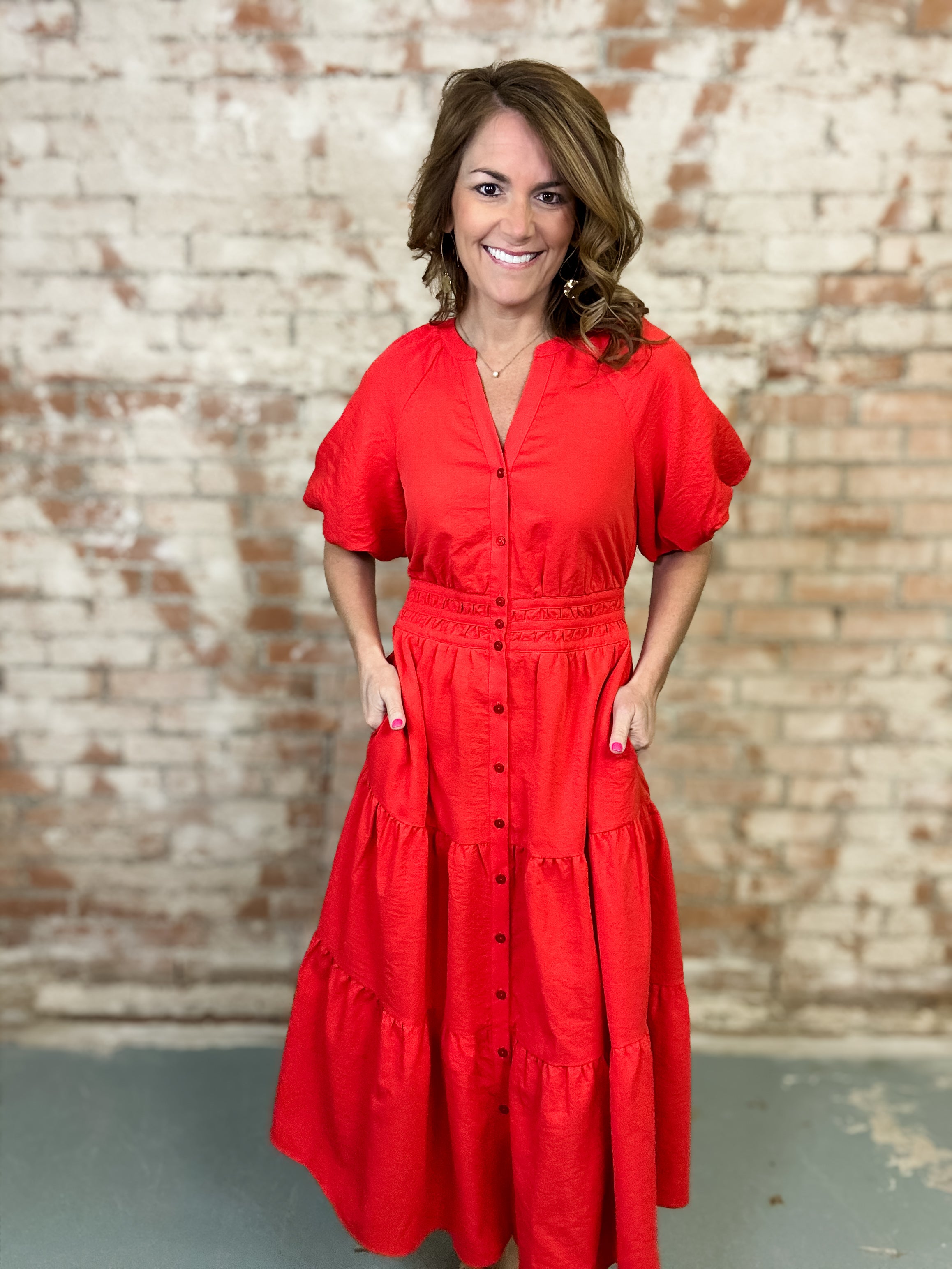 Sasha Tiered Midi Dress