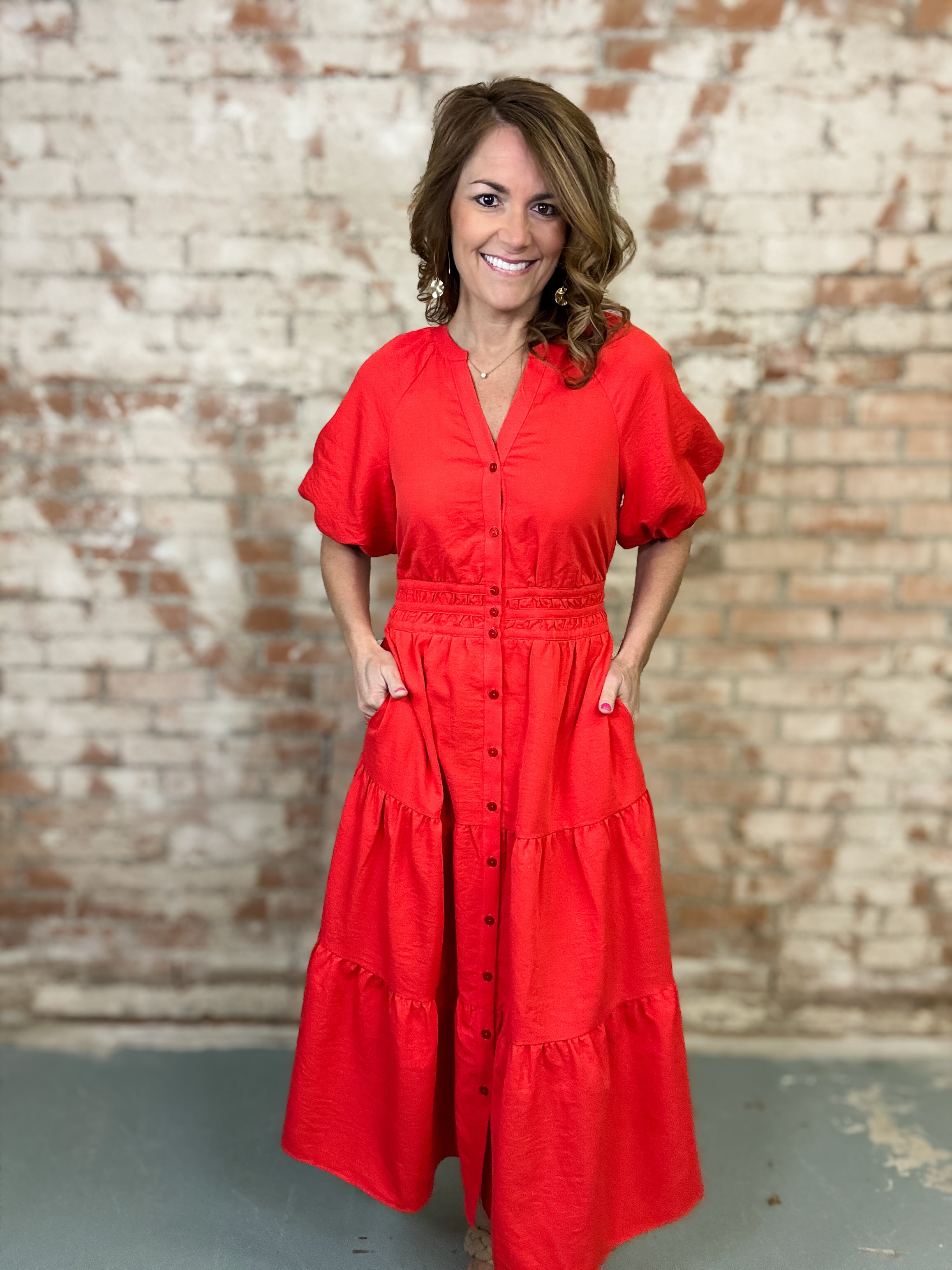 Sasha Tiered Midi Dress