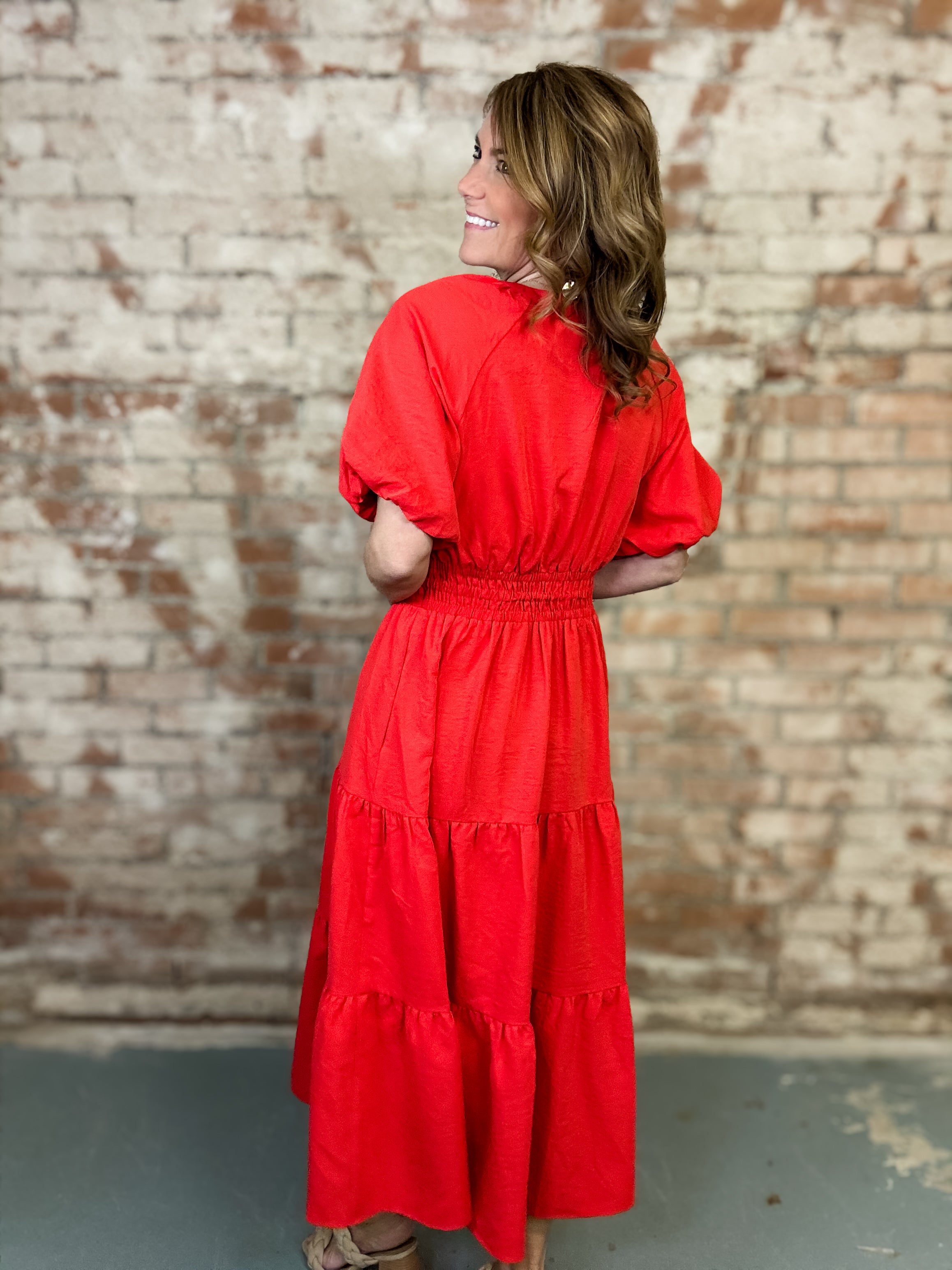 Sasha Tiered Midi Dress