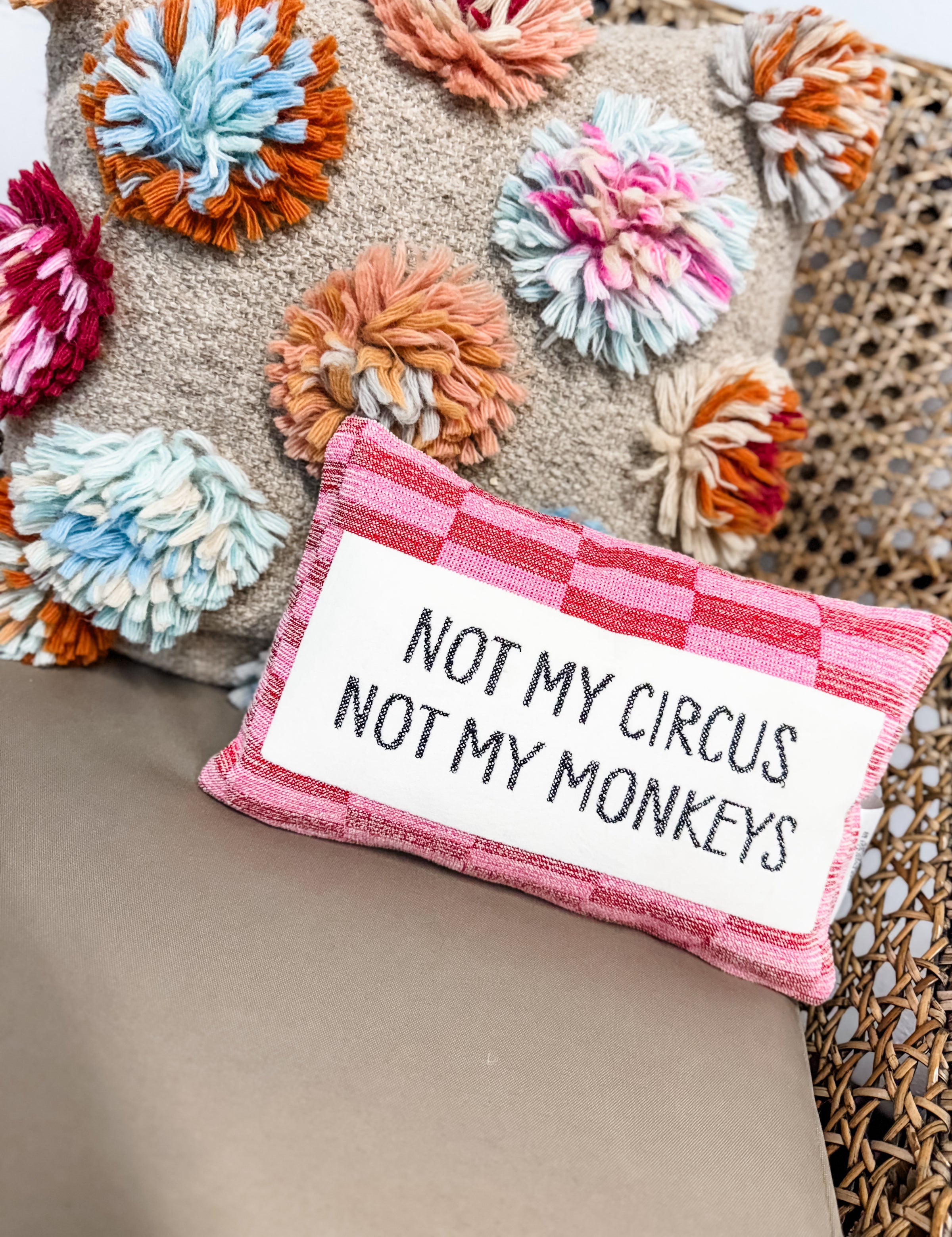 Not My Circus Pillow