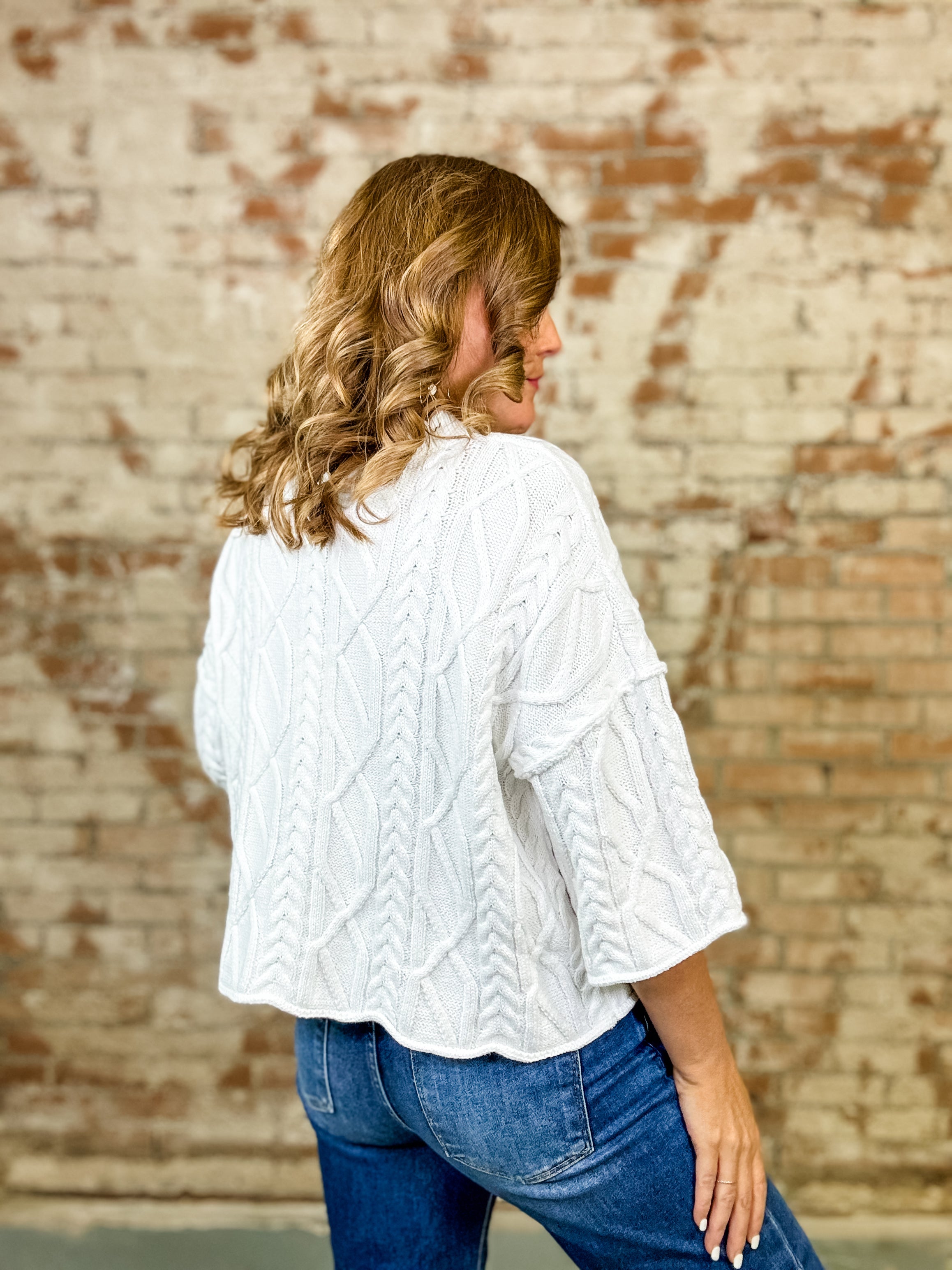 Belle Solid Sweater Top