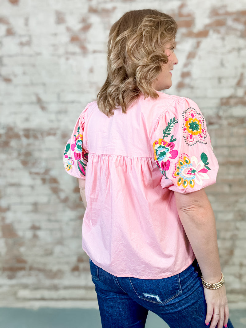 THML Marleigh Embroidered Top