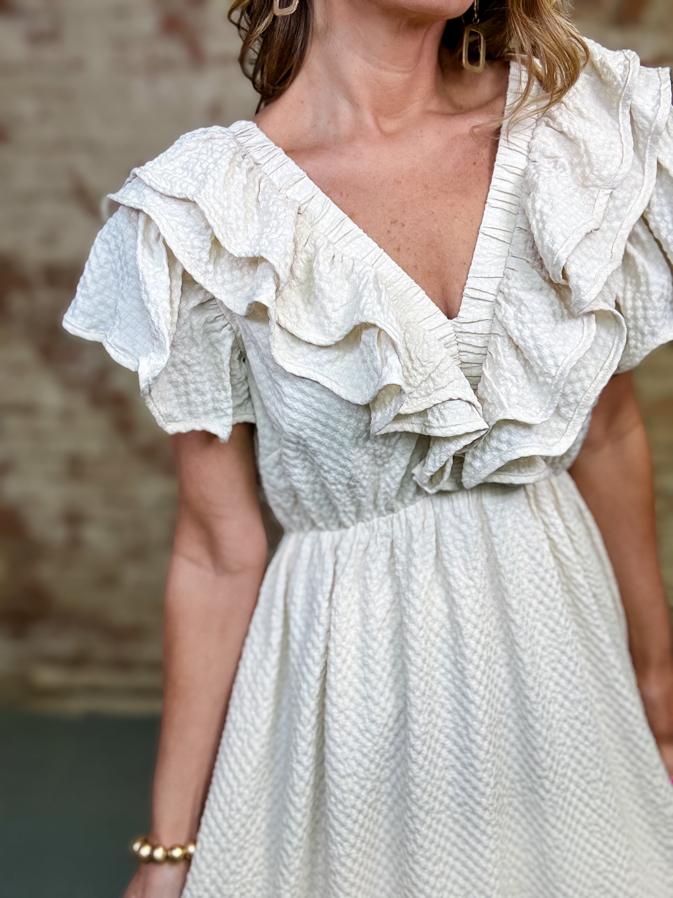 Rosalinda Textured Maxi Dress