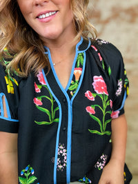 Olaya Botanical Print Top