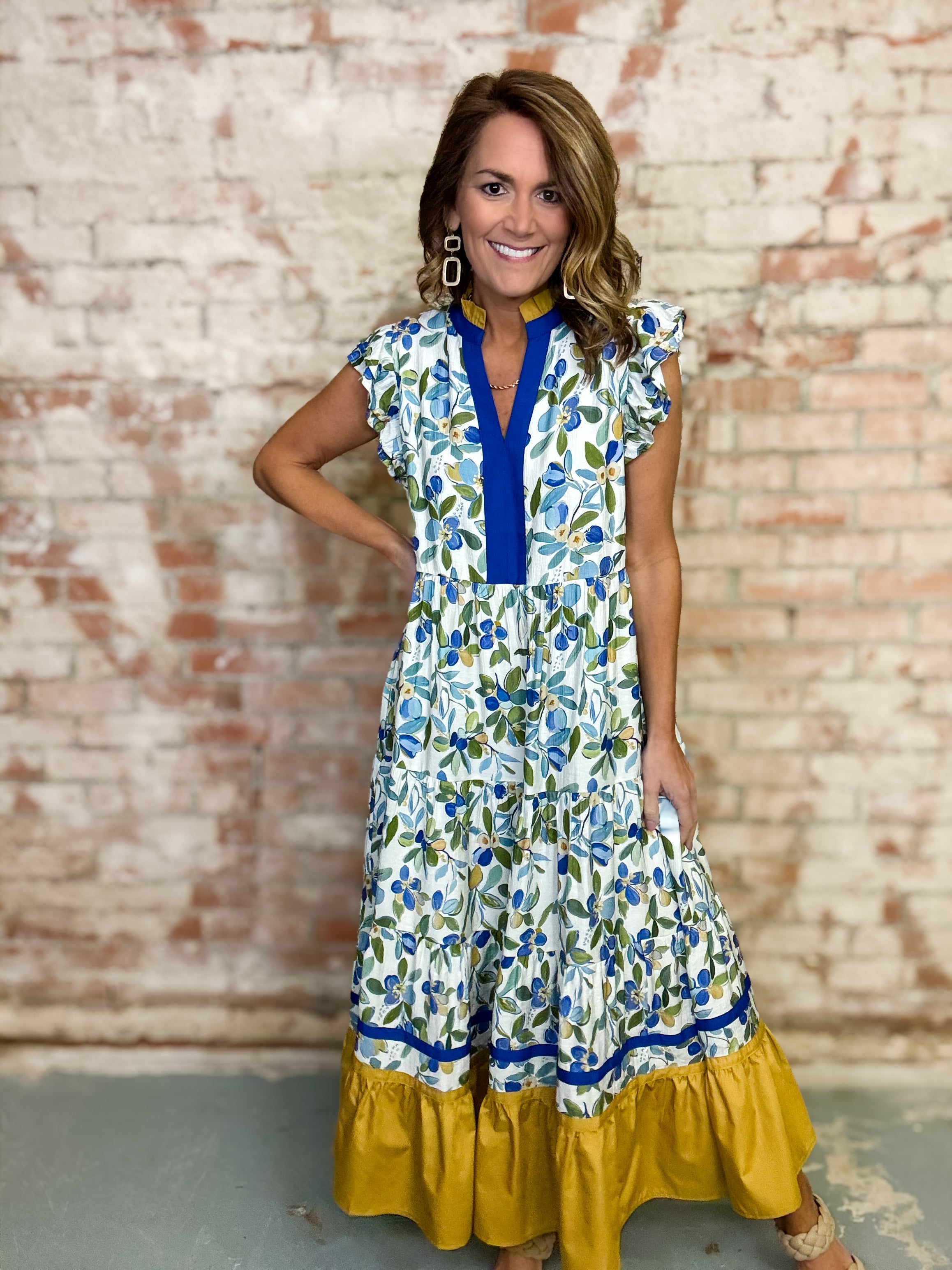Delaney Floral Midi Dress
