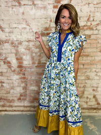 Delaney Floral Midi Dress
