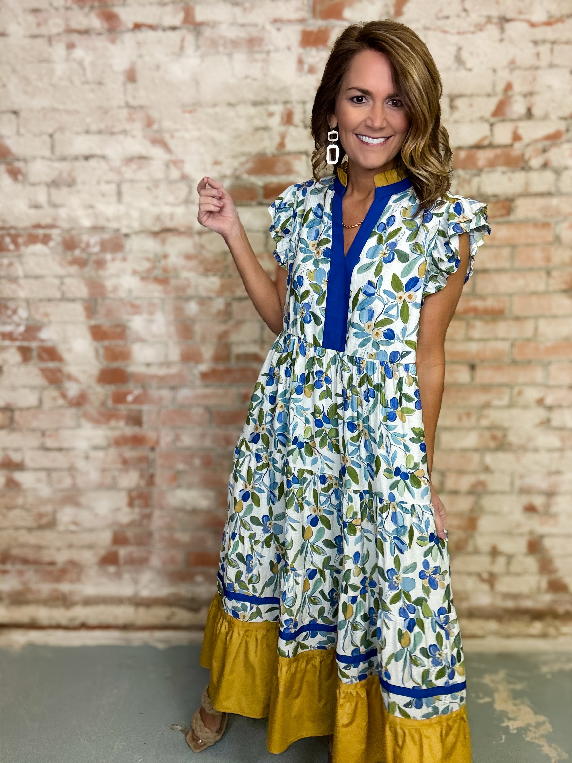 Delaney Floral Midi Dress