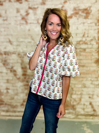 THML Christal Floral Top