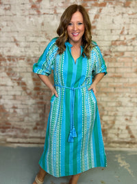 Uncle Frank Navie Midi Dress