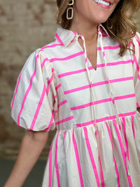 Colt Stripe Babydoll Dress